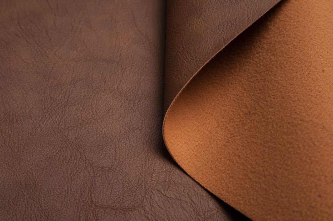 100% Embossing PU Leather Fabric for Sofa