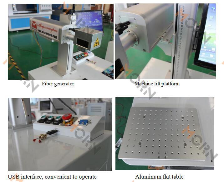 20W 30W Ipg Fiber Laser Marking Machine for Pipe, Plastic, PVC, PE and Non-Metal