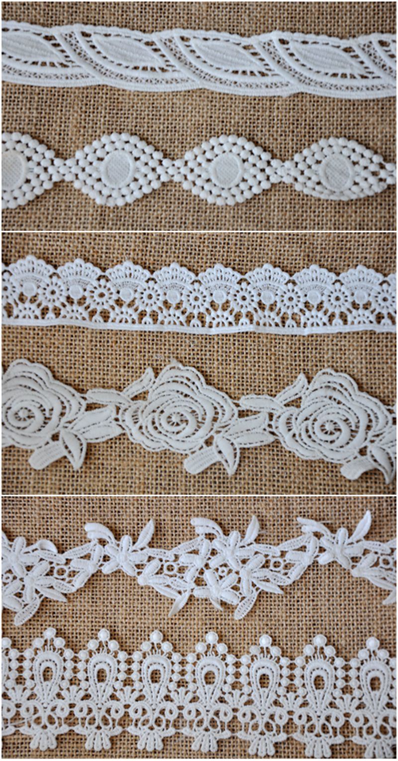 High Quality Chemical Water Soluble Embroidery Lace for Garment Accessories