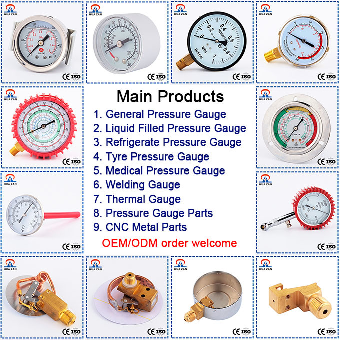 Utility Pressure Gauges Static Pressure Meter for Water Pressure Measurement Tool