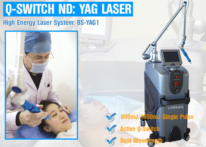 Q Switched ND YAG Laser Machine for Tattoo Freckle Removal