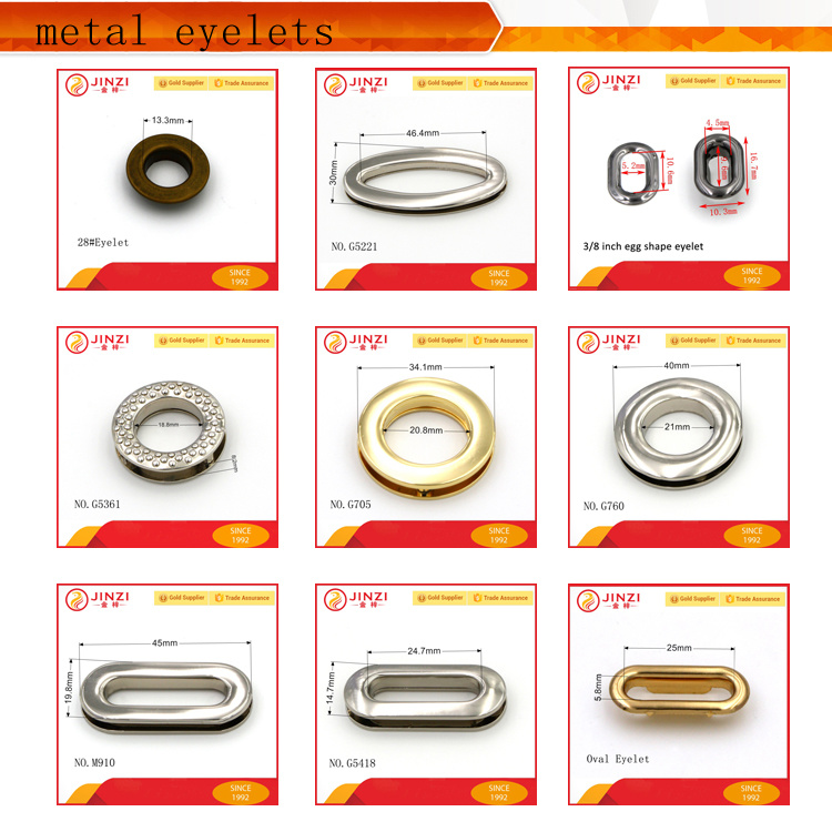 Leather Goods Strong Metal Eyelet Fitting