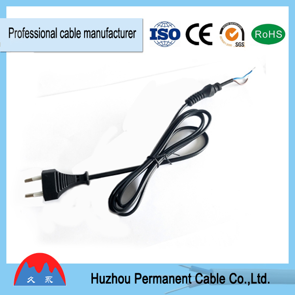 European Type 2-Pin Computer Power Cord (VDE Approved) with RoHS in High Quality Low Price