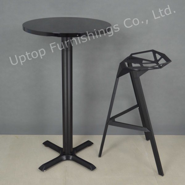 Promotional White High Round Cocktail Bar Table (SP-BT676)