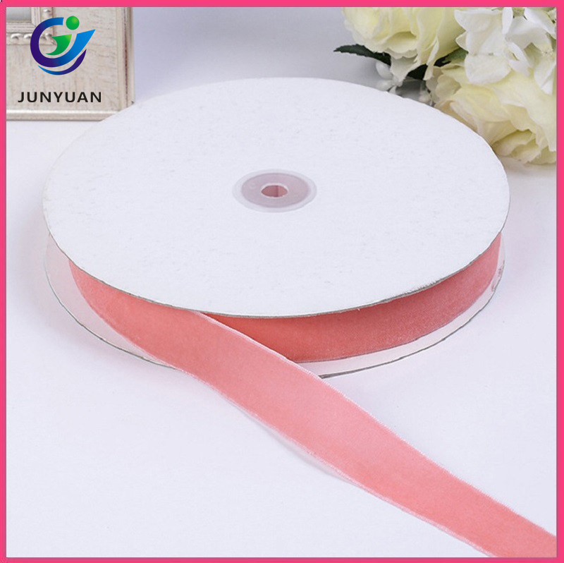 High Quality Kinds of Wide Velvet Ribbon with Solid Color