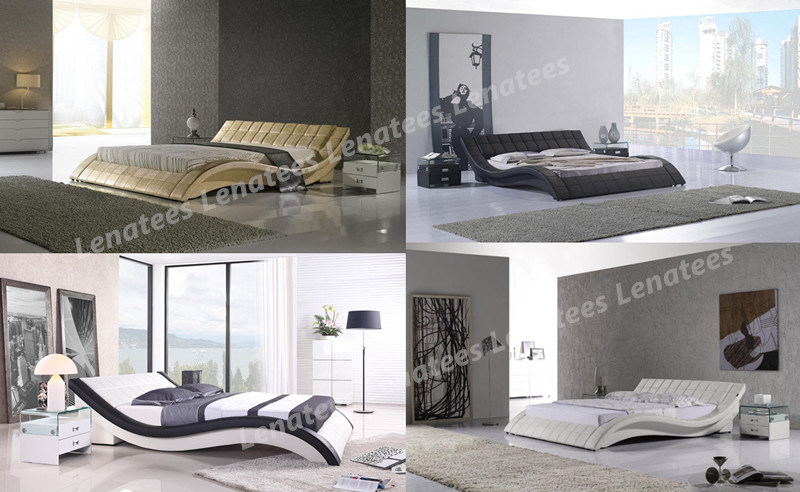 A044 Contemporary Designs Newest Leather Bed