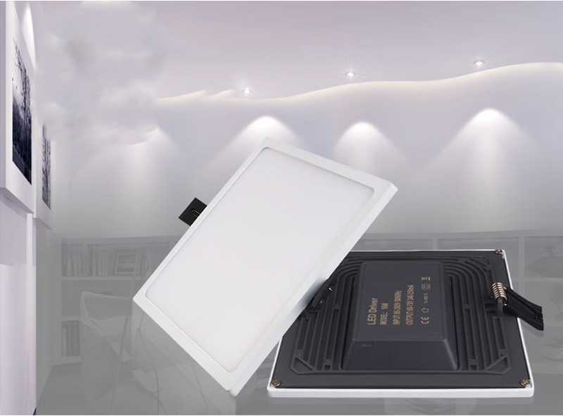 LED Panel Lamp 6W/12W/18W/24W LED Panel Light Square Indoor Office LED Ceiling Light