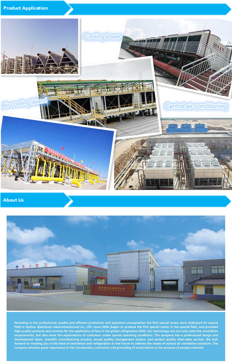 1100mm High Efficiency, High Quality, Axial Fan for Cooling Tower and Other Cooling Equipment