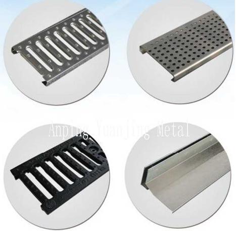 Stainless Steel Grating Cover for Plastic Drain Trench