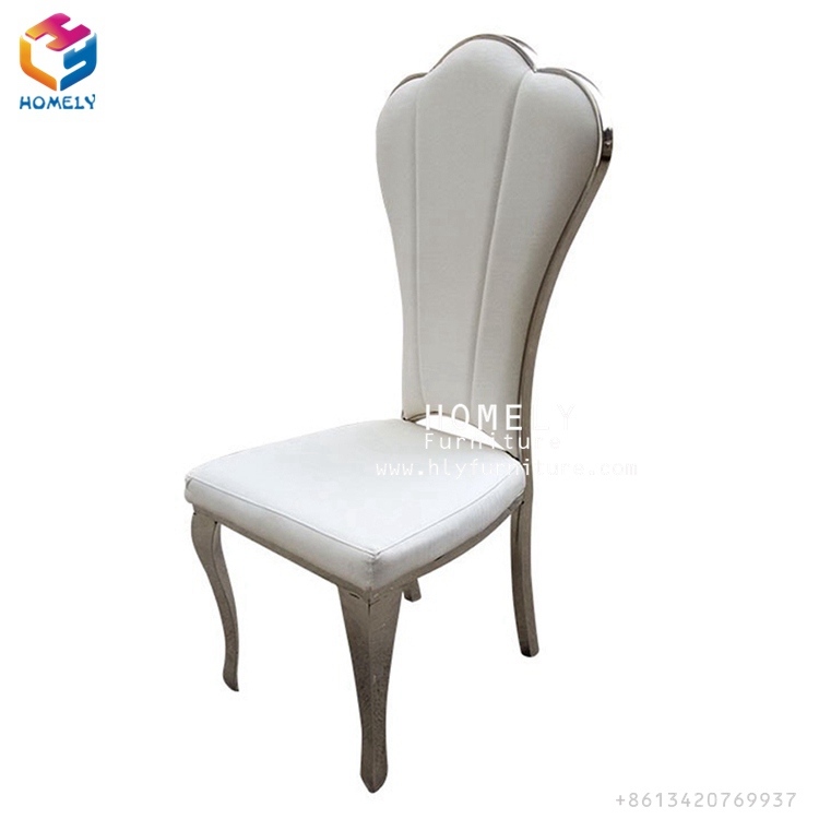 Modern New Design Stackble Velvet Leather Hotel Banquet Party Event Wedding Metal Rose Gold Stainless Steel Dining Chairs Hy-St