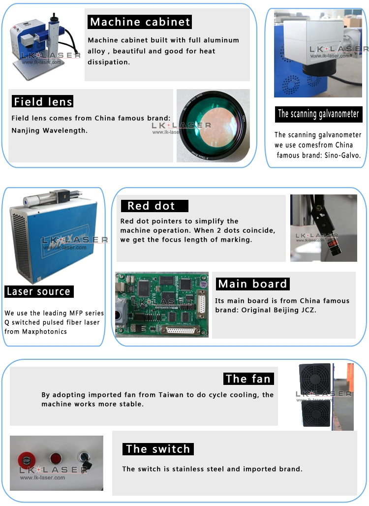 Laptop Mini Fiber Laser Marking Machine