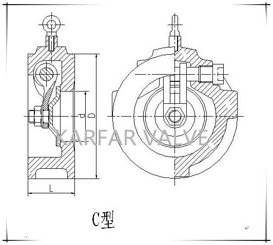 Wafer Type Swing Slim Non Return Check Valve (H74W/H/N/X/F)