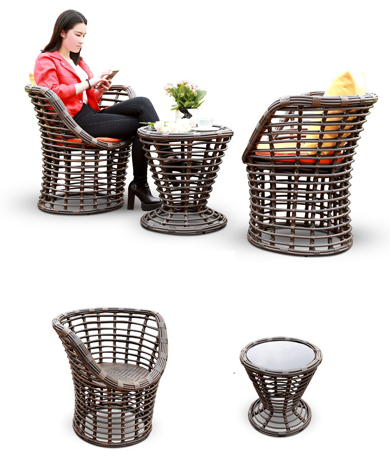 2018 New Rattan Garden Furniture Outdoor Chair Set-T088