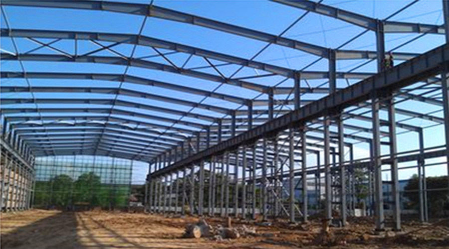 Economic Prefabricated Shade Workshop / Warehouse Steel Structure