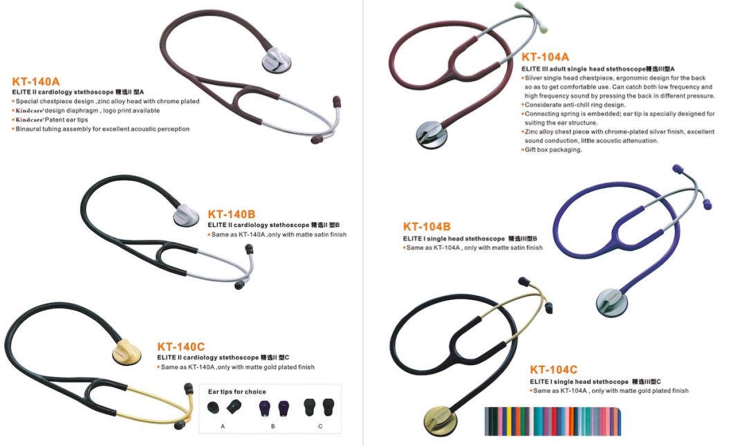 Kt-104A Deluxe Doctor's Single Head Stethoscope