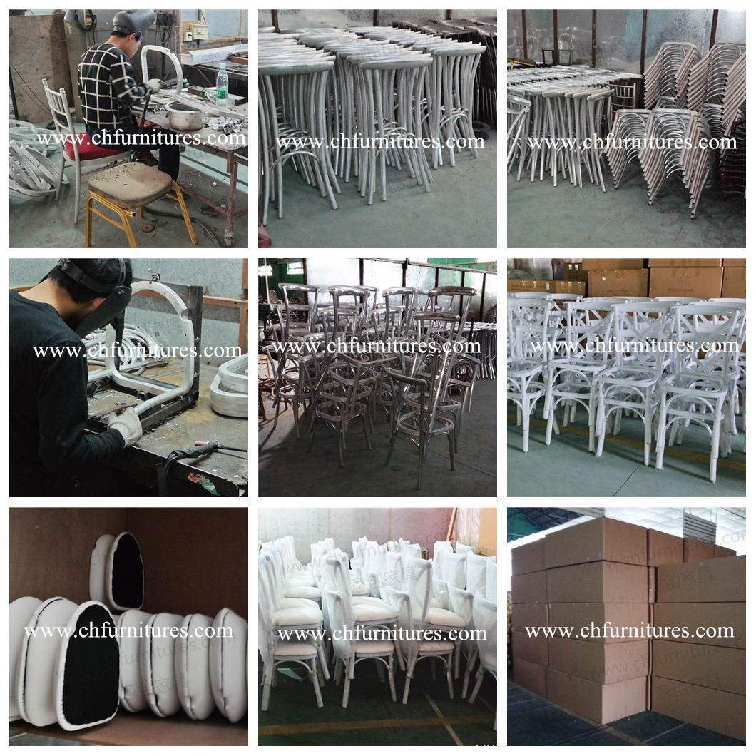 Yc-A68-5 Wholesale Restaurant Furniture Cheap Stackable Cross Back Banquet Wedding Chair