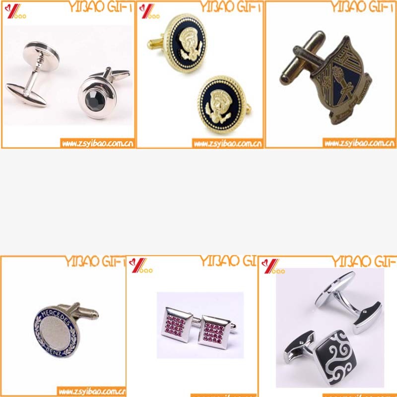 Custom High Quality Logo Womans Jewelry Cufflink Metal Tie Clip for Souvenir (YB-HD-06)