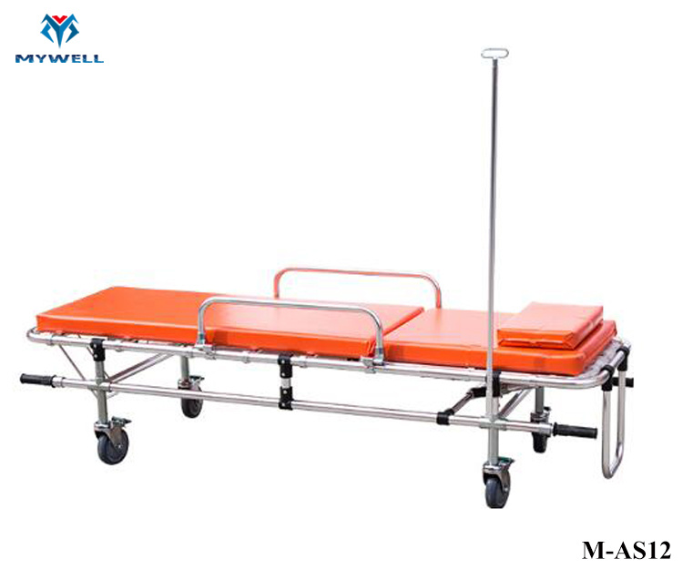 M-As12 Hot Selling Folding Ambulance Stretcher with Wheels