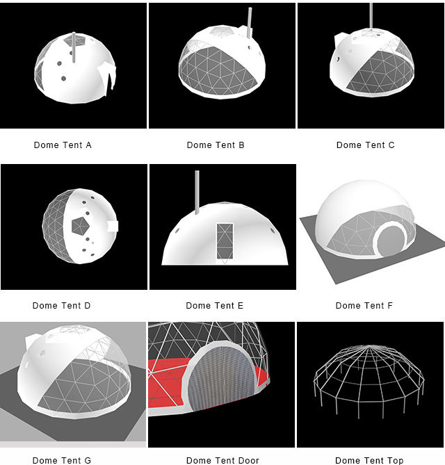 Clear Geodesic Camping Dome Hotel Tent for Resort