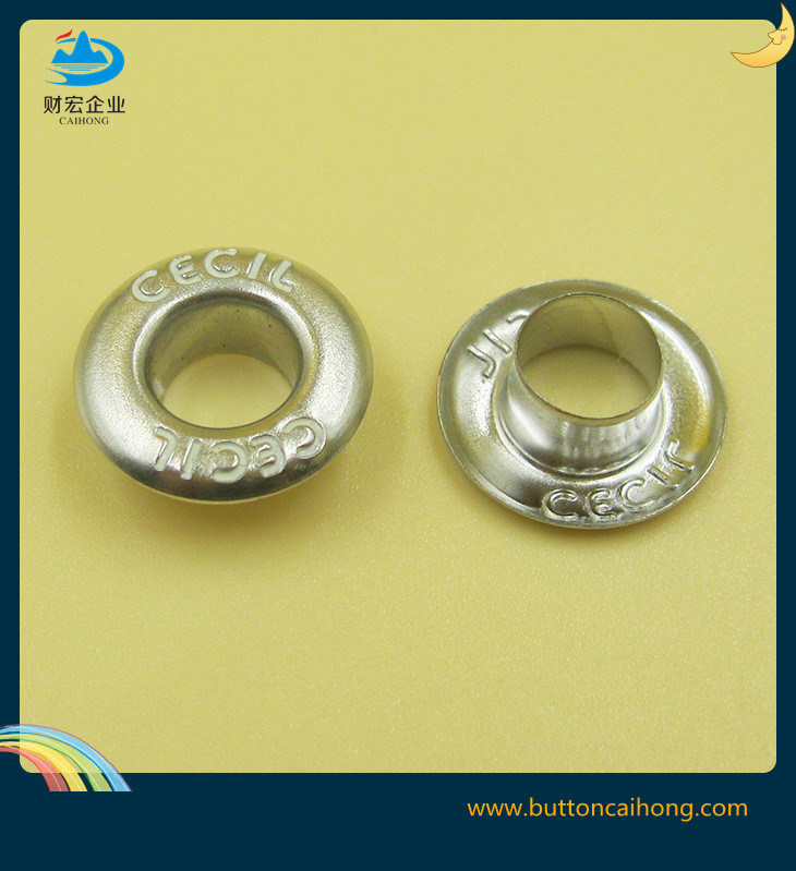 Plating Nickel Brass Metal Eyelets for Garment