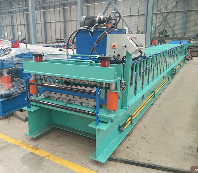 Roof Panel Roll Forming Machine / Roofing Tiles Production Machine