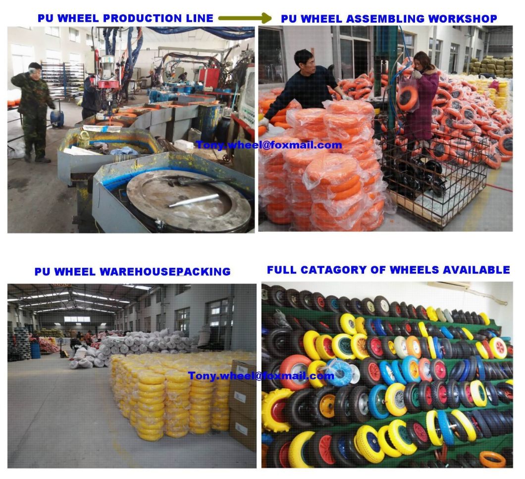 Rubber Flat Free PU Foam Wheel