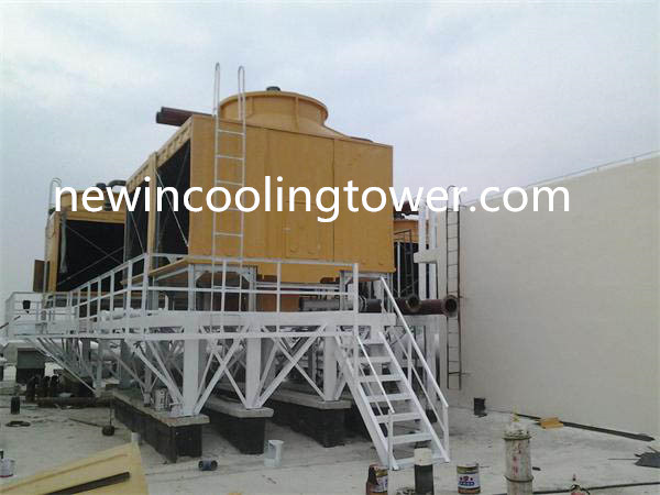 Square Counterflow FRP Cooling Tower for Power Plant 300 Ton