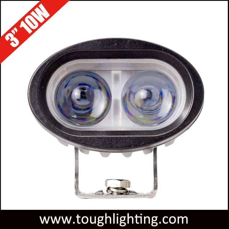 10-60V 3 Inch 10W 4D Lens LED Blue Spot Lights for Forklift Safety