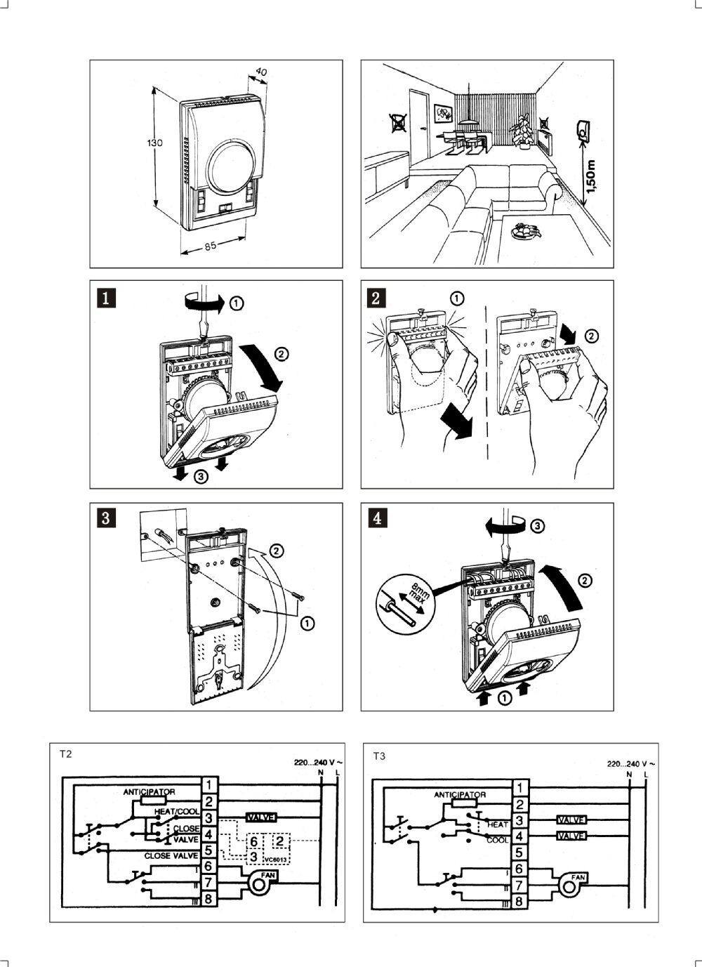 Mechanical Room Thermostat for Floor Heating System