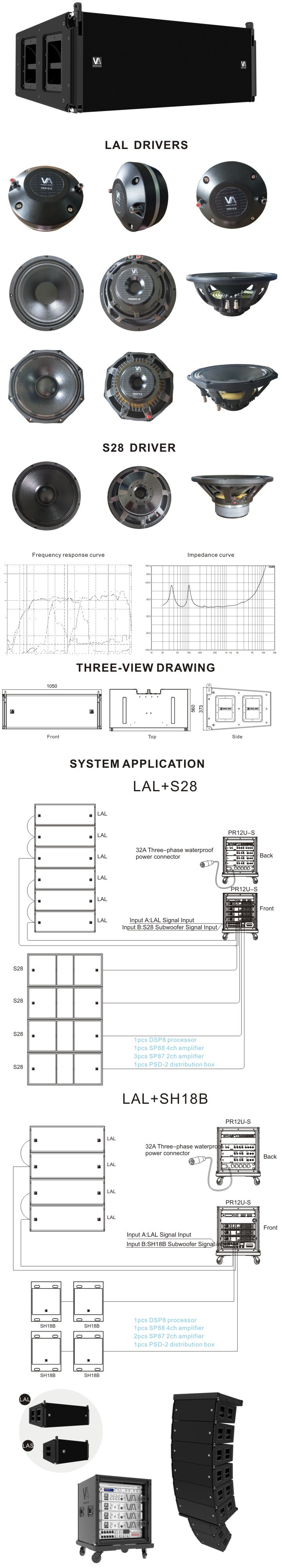 Passive Double 12'' Line Array Speaker