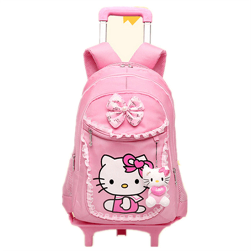 Hello Kitty Primary School Girl Children's Bag Trolley Bag (GB#WL201-202-203)