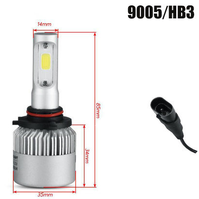 Car LED Headlight Bulbs 50W 8000lm CREE Chips COB LED Headlights All in One Headlamp Automobile Fog Front Light