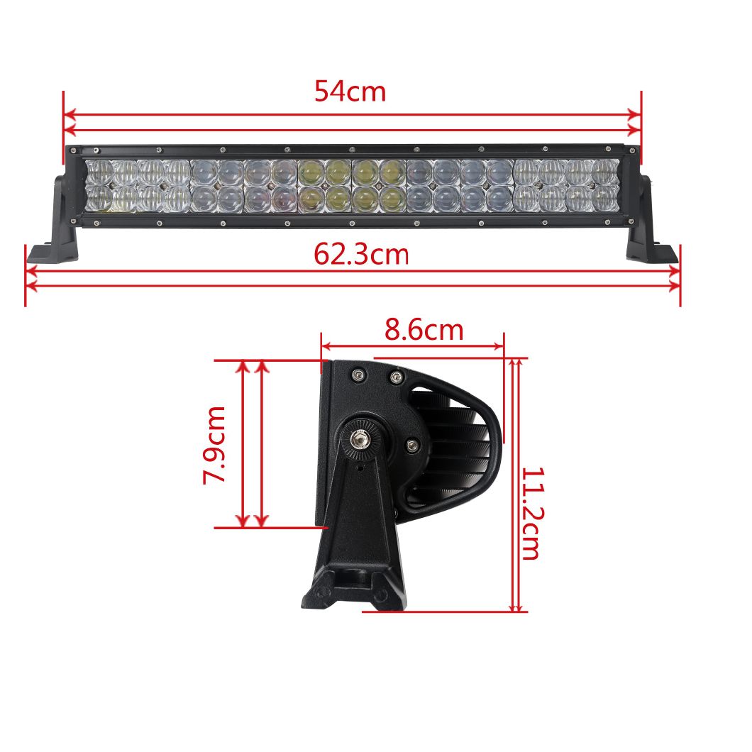 Good Selling 6000K IP67 Spot Flood Combo Beam Curved 120W 12V 5D LED Offroad Light Bar