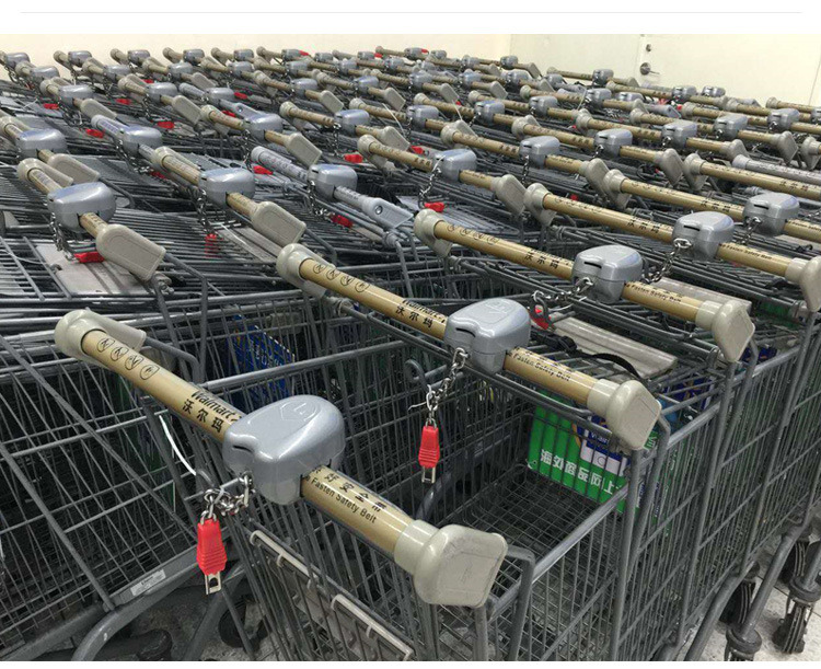Zinc Alloy Supermarket Shopping Cart Coin Lock