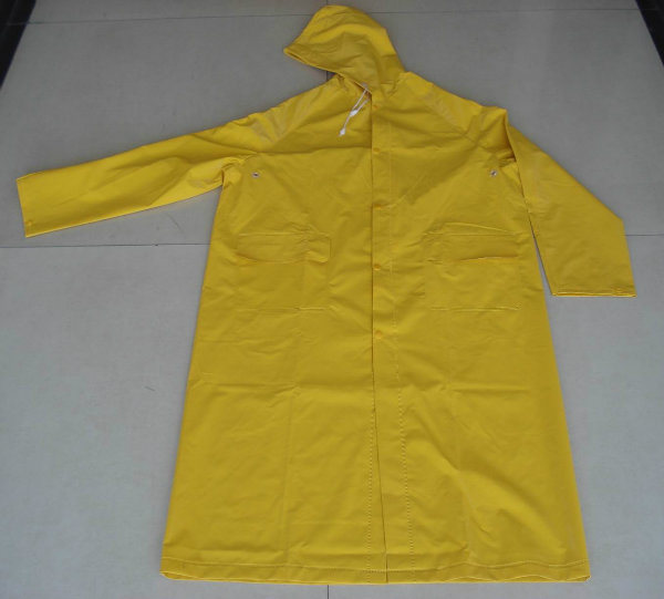 Various Yellow PVC Raincoat, PVC Rainwears, PVC Rainsuit, Work Raincoat, Safety Raincoats, Waterproof Is Well Ventilated Raincoat