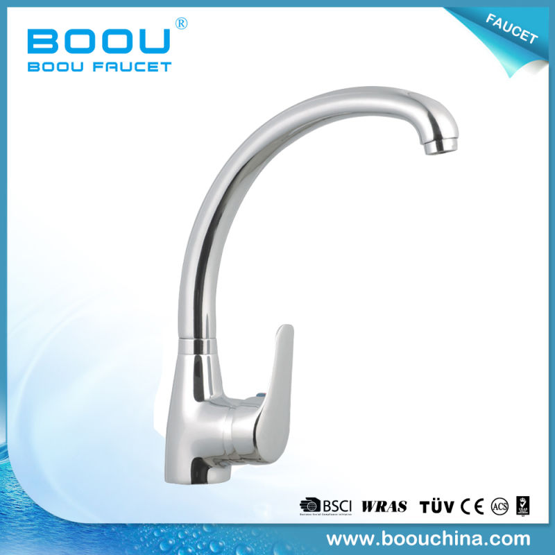 Boou Single Handle Kitchen Faucet Brass Materials Sanitary Ware