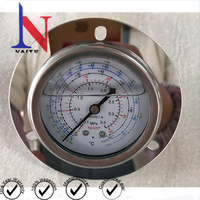 Pointer Type Dual Scale Factory Price Refrigerant Manifold Pressure Gauge