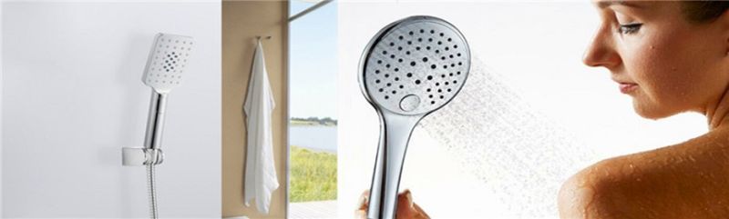 3 Function LED Shower Head, with Digital Tempreture Show