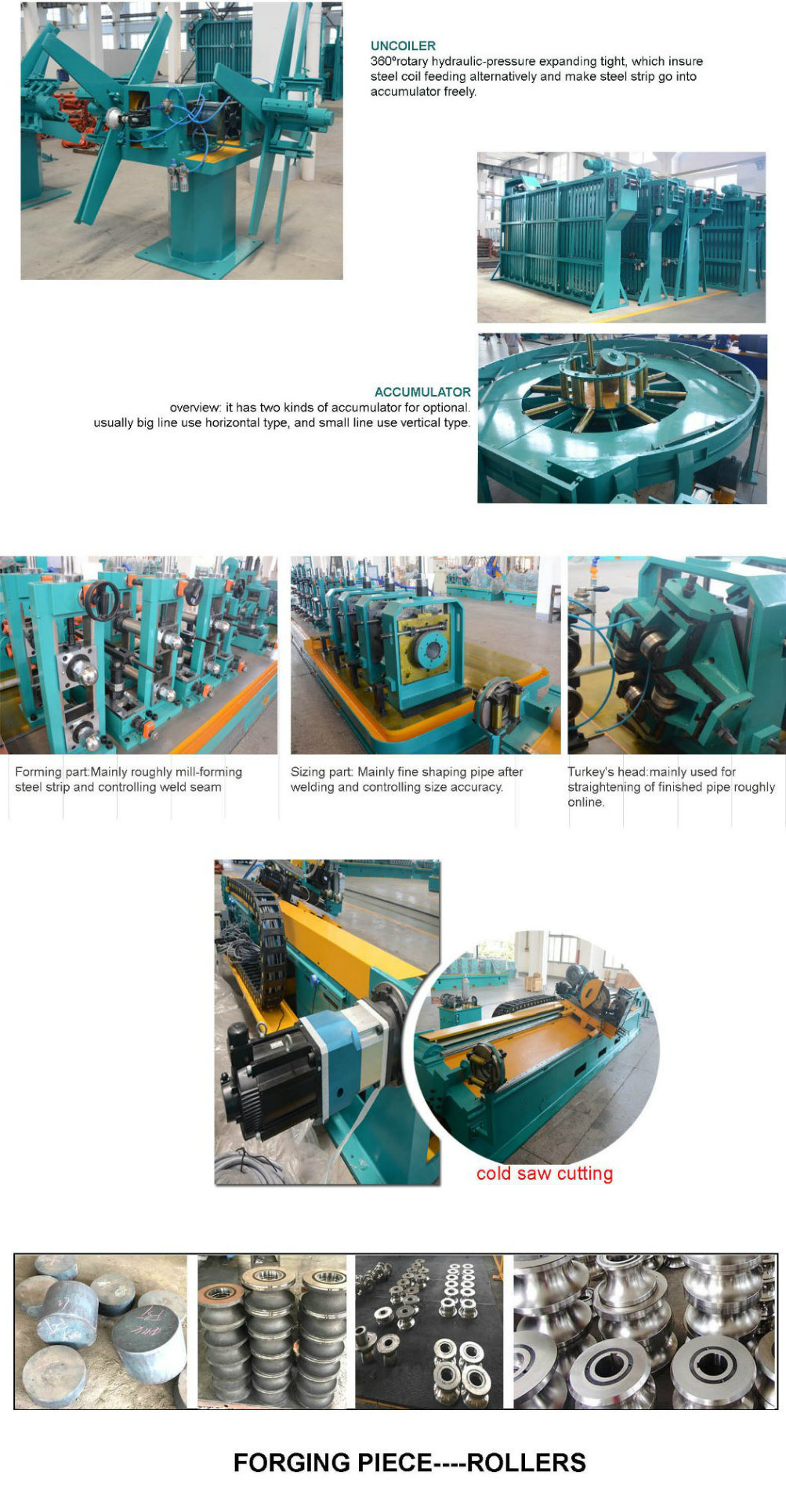 Steel ERW Welding Tube Making Machine