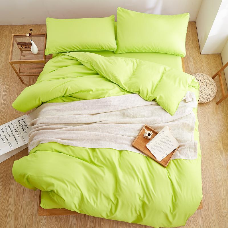 Home Textile Plain Color Microfiber Fabric Bedding Bed Linen