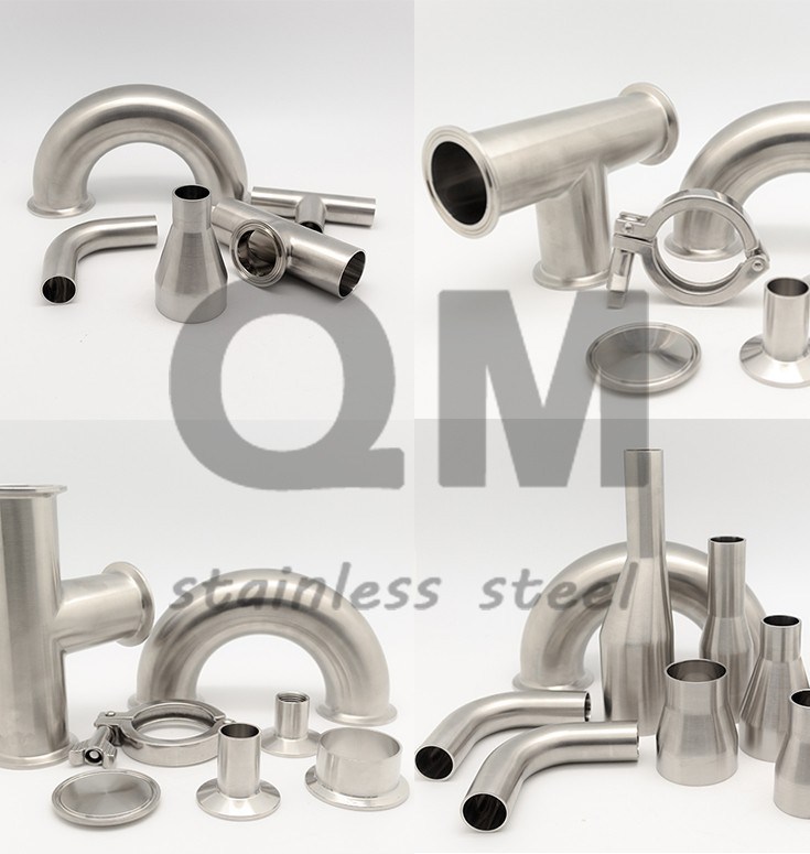 Stainless Tri-Clamp 90 Degree Elbow Pipe Fitting Elbow Bend