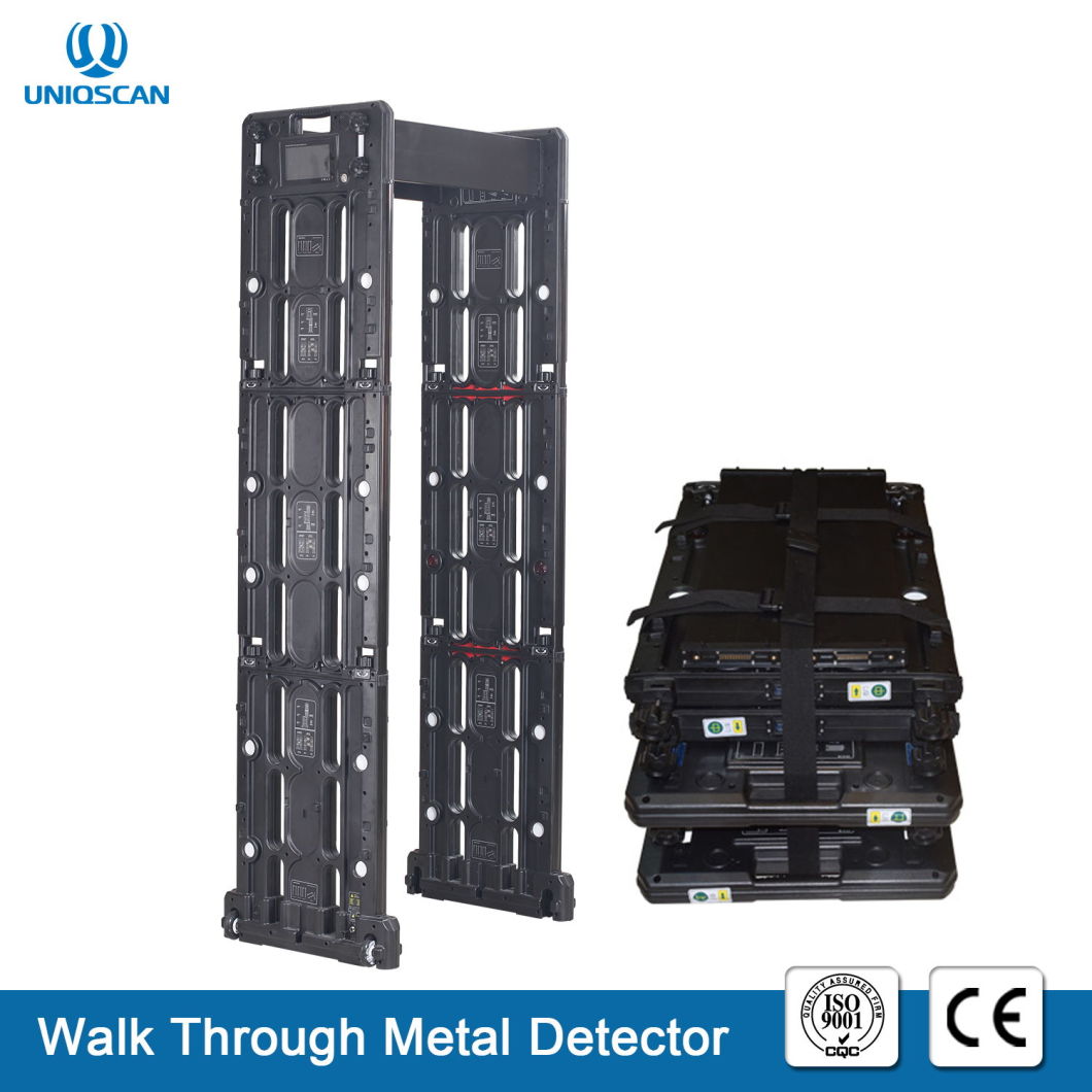 Portable Walk Through Metal Detector 24 Sensitivity Detect Zones