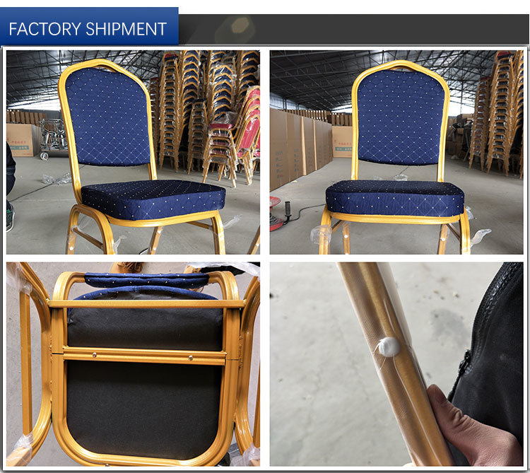 Stacking Metal Hotel Furniture Wedding Banquet Chair