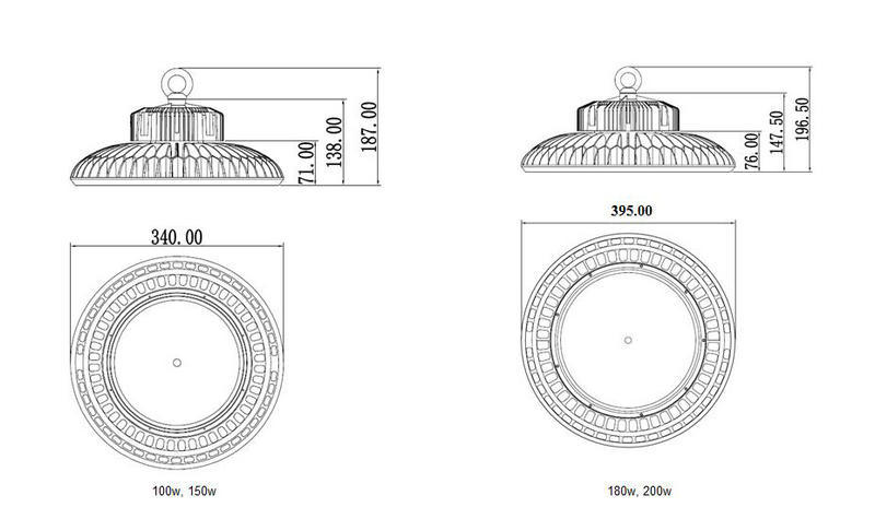 Osram Nichia Meanwell Hbg 100W UFO LED Highbay Light