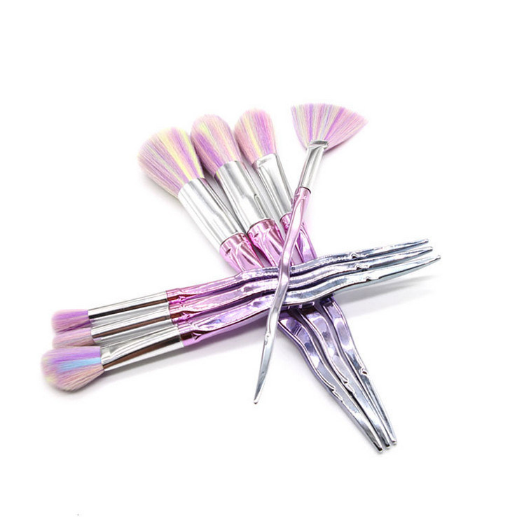 2018 New 7PCS Flower Stick Plastic Handle Cosmetic Brush