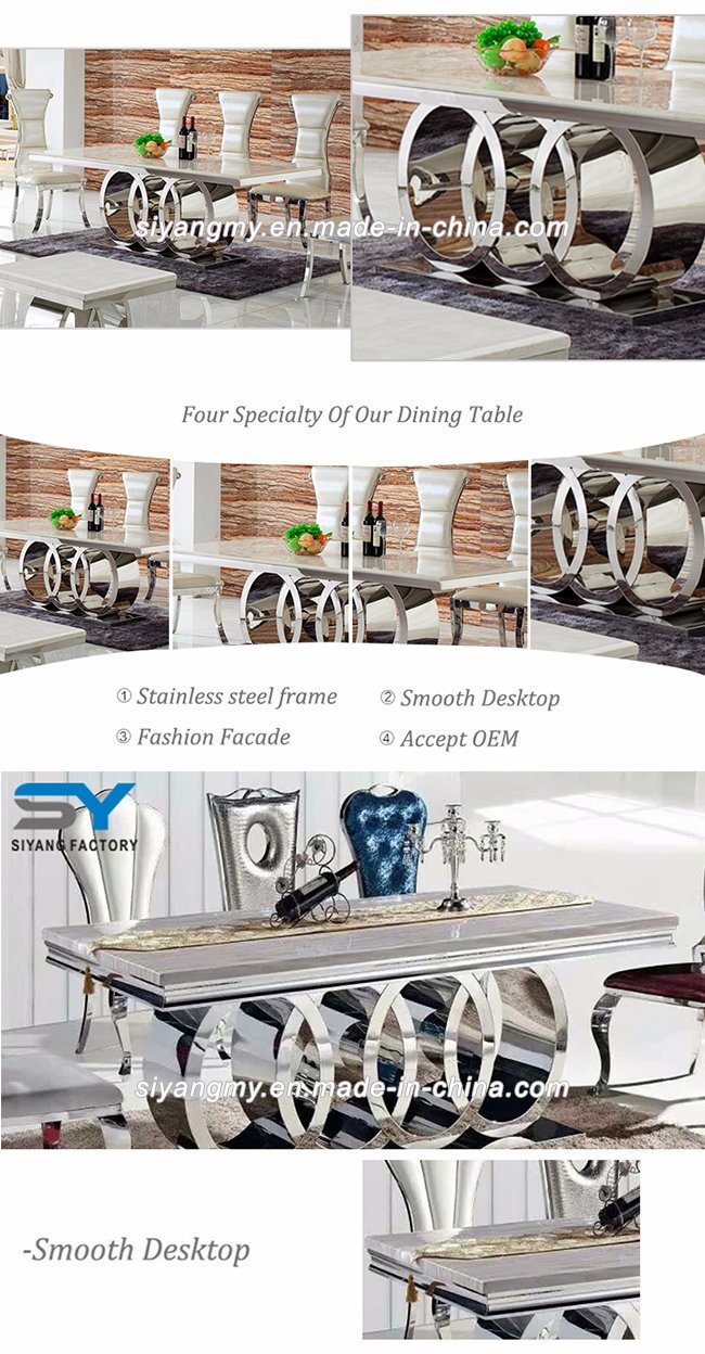 Modern Stainless Steel Restaurant Kitchen Dining Table