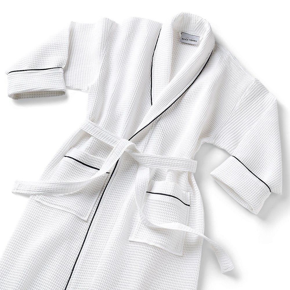 Women Dressing Gown 100% Pure Cotton White Terry Bath Robe