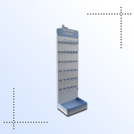 Supermarket Promotional Portable PVC Display Rack