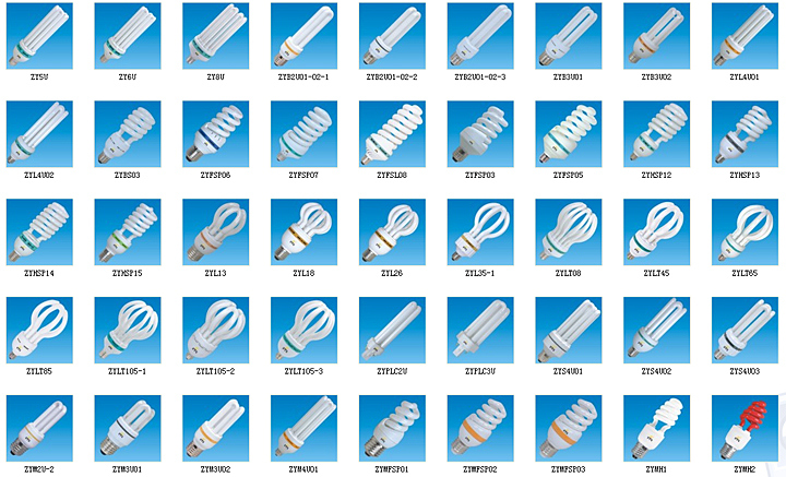 5W 9W E27 T3/T4/T5 Full Half Spiral Tube CFL Lamp2u/3u/4u Energy Saving Light Lighting/ Lotus Energy Saving LED Bulb