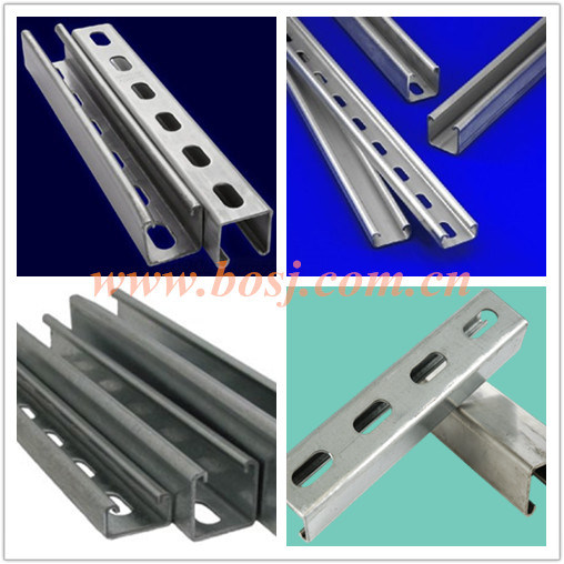 Heavy Duty Construction Strut Steel Channel Roll Forming Production Machine Thailand